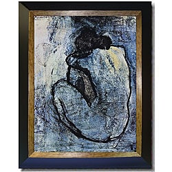 Picasso 'Blue Nude' Framed Canvas Art