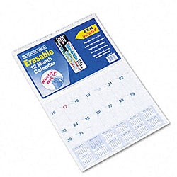 At-A-Glance Wirebound Laminated Monthly Wall Calendar