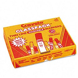 Washable Markers 10-color Classpack (Pack of 200)