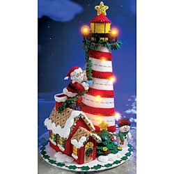 Holiday Lighthouse with Lights Felt Applique Kit