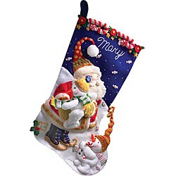 Mary Engelbreit December Hugs Felt Applique Kit
