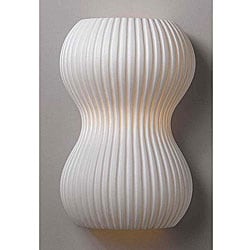 Porcelaino Textured Hourglass Wall Sconce