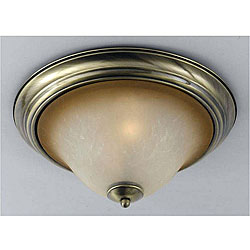 Antique Brass Flush Mount Light