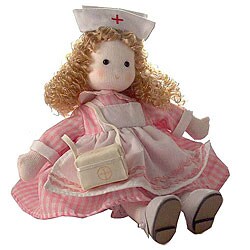 Collectible Pink Nurse Musical Doll