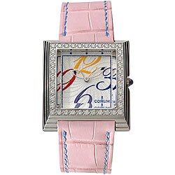 Corum Pyramid Stainless Steel Diamond Watch