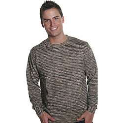 Oggi Moda Men's Khaki Crewneck Sweater