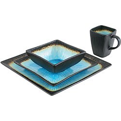 Caldo-Freddo Kon-Tiki Blue 16-piece Dinnerware Set