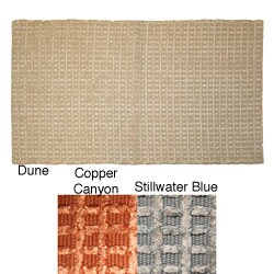 Chenille Grid Cotton Bath/ Area Rug (1'8 x 2'10)