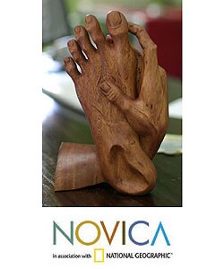 Wood 'Take Action' Statuette (Indonesia)