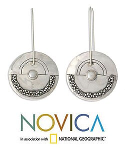 Pearl 'Moonlight Sand' Earrings (Indonesia)