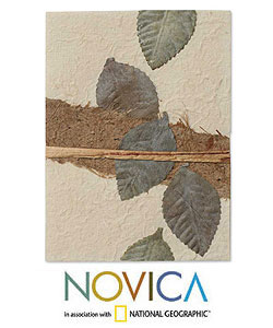 Set of 8 'Falling Leaves' Greeting Cards (Thailand)