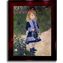 Renoir 'Girl with Watering Can' Framed Canvas Art