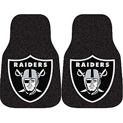 Oakland Raiders 2-piece Car Mat Set