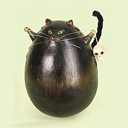 Black Cat Roly Poly Decoration