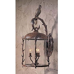 Aviary Outdoor Wall Light with Rust Patina Finish