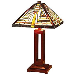 Tiffany-style Mission Table Lamp