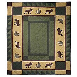 Moose Tracks Throw Blanket
