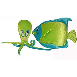 Soft Sea Creatures Octopus and Fish Toys (Set of 2)