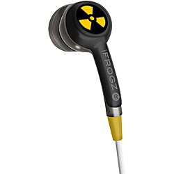 EarPollution Black Earbuds with Carry Case