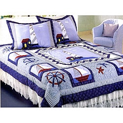 New Lighthouse Patchwork Quilt Set