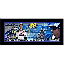Jimmie Johnson Limited Edition Framed Photoramic