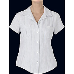 Light Wave Women's Organic Cotton Camp Shirt (Guatemala)