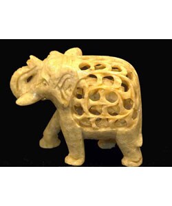 Elephant Fertility Soapstone Carving (India)