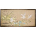 Birds on the Pond Shoji Silkscreen (China)