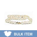 DaVonna 14k Gold Akoya Cultured 18-inch Pearl Necklace (7-7.5 mm) (Set of 2)