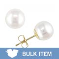 14k Yellow Gold Cultured Pearl Earrings (9-9.5mm) (Case of 3)
