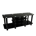 Dynasty 60-inch Large Black TV Stand