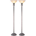 Bordeaux Traditional Torchiere Floor Lamp (Set of 2)