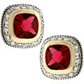 Kate Bisset Two-tone Red Cubic Zirconia Fashion Earrings