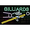 Billiards Hands and Cues Neon Sign