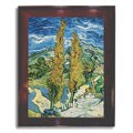 Vincent Van Gogh 'The Poplars at St. Remy' Framed Canvas Art