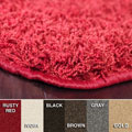 Machine-made Polypropylene Super Shag Rug (8' x10')