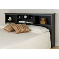Broadway Black King Size Storage Headboard