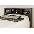 Everett Espresso King Bookcase Headboard