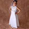 Sophia's Style White Flower Girl Dress