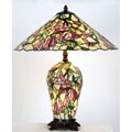 Tiffany-style Vale Flowers Table Lamp