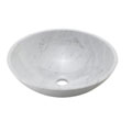 DeNovo Smokey Grey Marble Vessel Sink Set