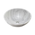 DeNovo Luna White Stone Vessel Sink Set