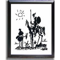 Free connected data for picasso Inscribed pencil 'Don Quixote' by Pablo Picasso Framed Canvas
