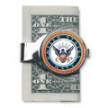 American Coin Treasures Silvertone JFK Navy Money Clip
