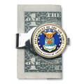 Free useful guideline for money jar for change American Coin Treasures Silvertone JFK Air Force Money Clip