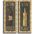 Vin Rouge & Vin Blanc by Pullen 2-piece Canvas Set