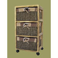 3-drawer Natural Utility Chest wtih Abacca Drawers
