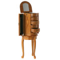 Queen Anne Oak Armoire-style Jewelry Chest
