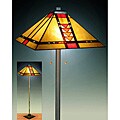Tiffany-style Stained Glass Mission Floor Lamp