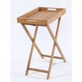 Stand with Removable Teak Tray
